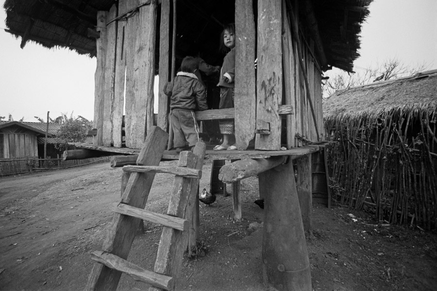 Ban Tha Jok, Laos 2012: One of the most famous of the Hmong 'bomb villages,' where debris from the Vietnam War has been fashioned into fences, house foundations, and planters. 

<br><br>Villagers are actively discouraged from trying to obtain materials out of the bombs (to sell to 
Vietnamese traders) due to high potential for 
injury or death.
