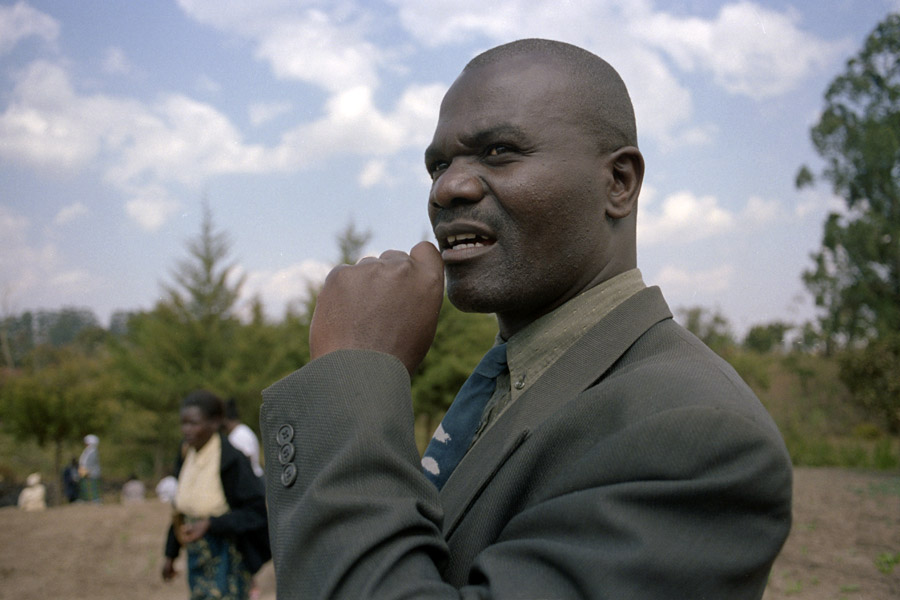Mzuzu, Malawi 2008: Moffat Phiri, minister and community leader of Mzuzu, Malawi. Moffat is one of the founders of the education foundation We Are One Malawi.